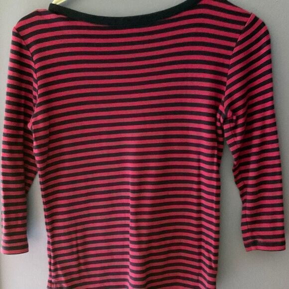 2/$19 Long Sleeve Tees in Solid Pink and Stripes size XSP - Picture 4 of 8